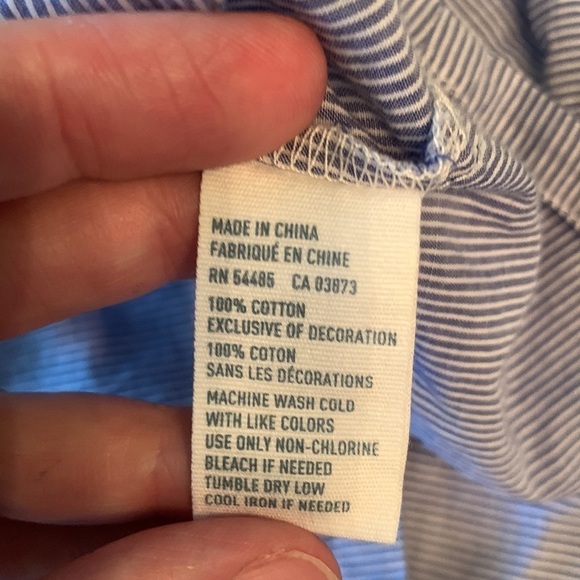 American Eagle Outfitters pin striped lace button shirt Large We're the Millers - Picture 3 of 16